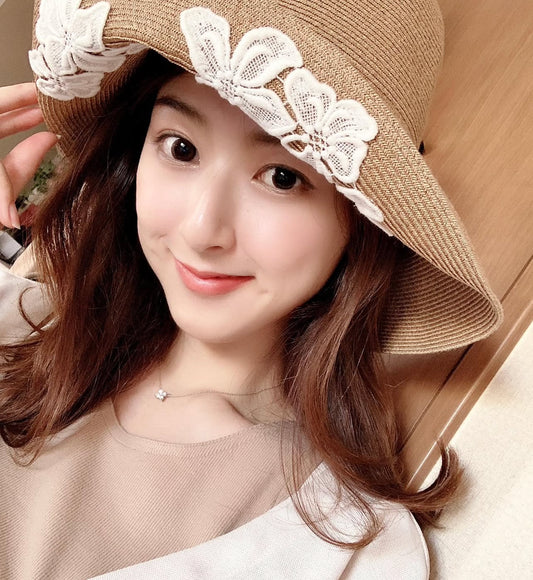Athena Butterfly Hat 白色蝴蝶蕾丝草帽