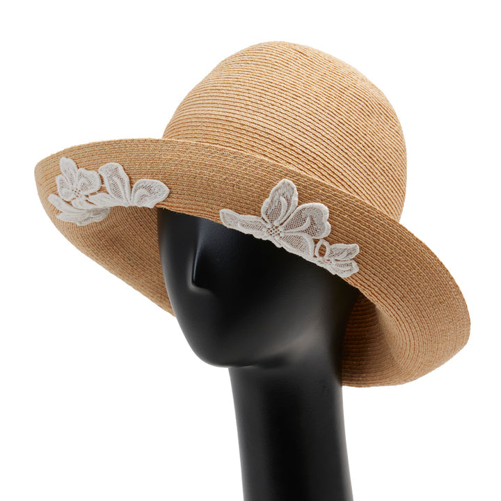 Athena Butterfly Hat 白色蝴蝶蕾丝草帽