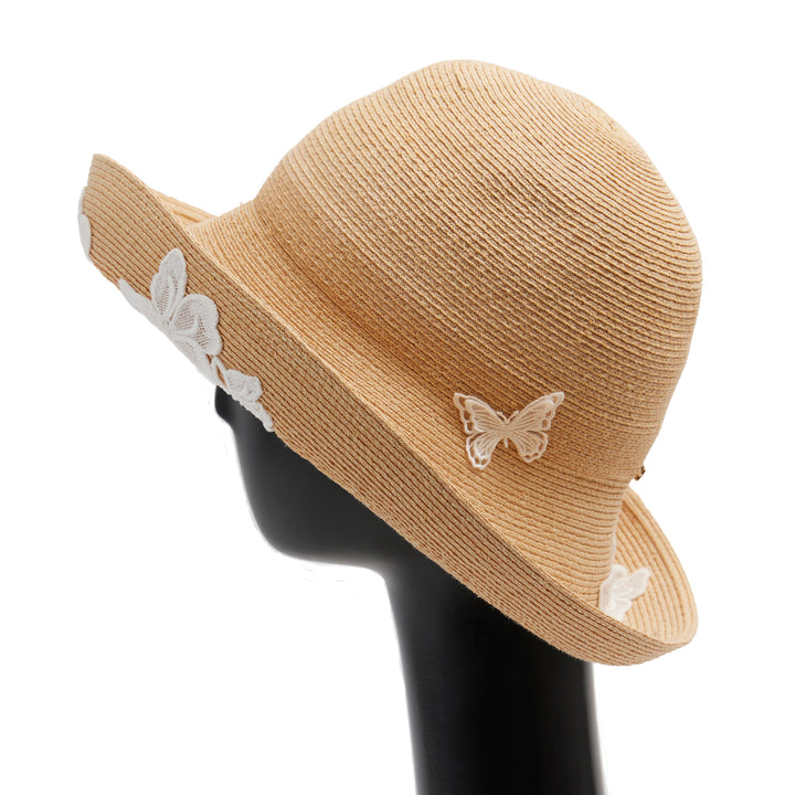 Athena Butterfly Hat 白色蝴蝶蕾丝草帽