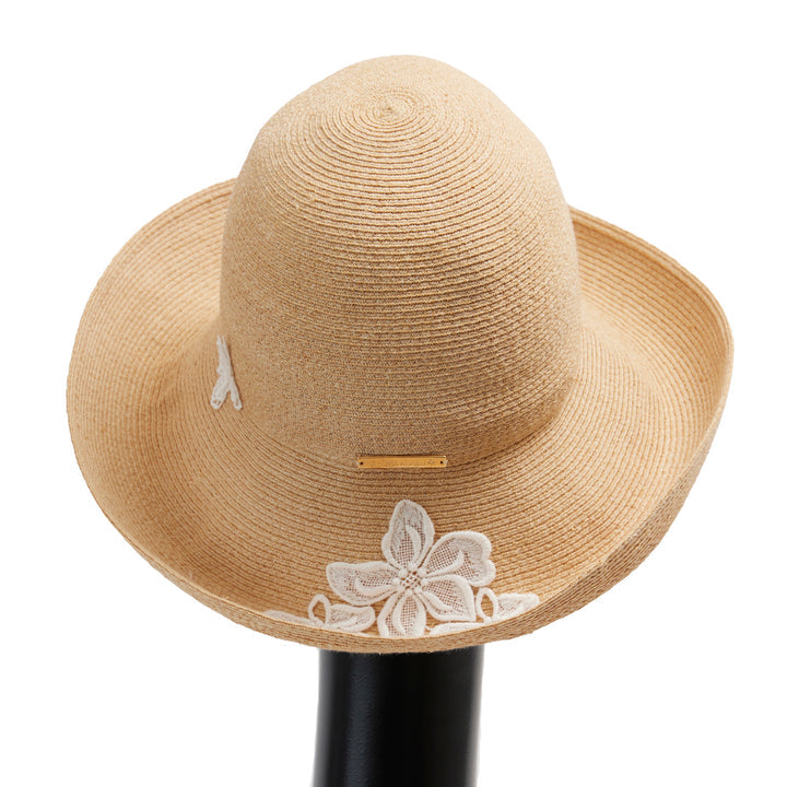 Athena Butterfly Hat 白色蝴蝶蕾丝草帽