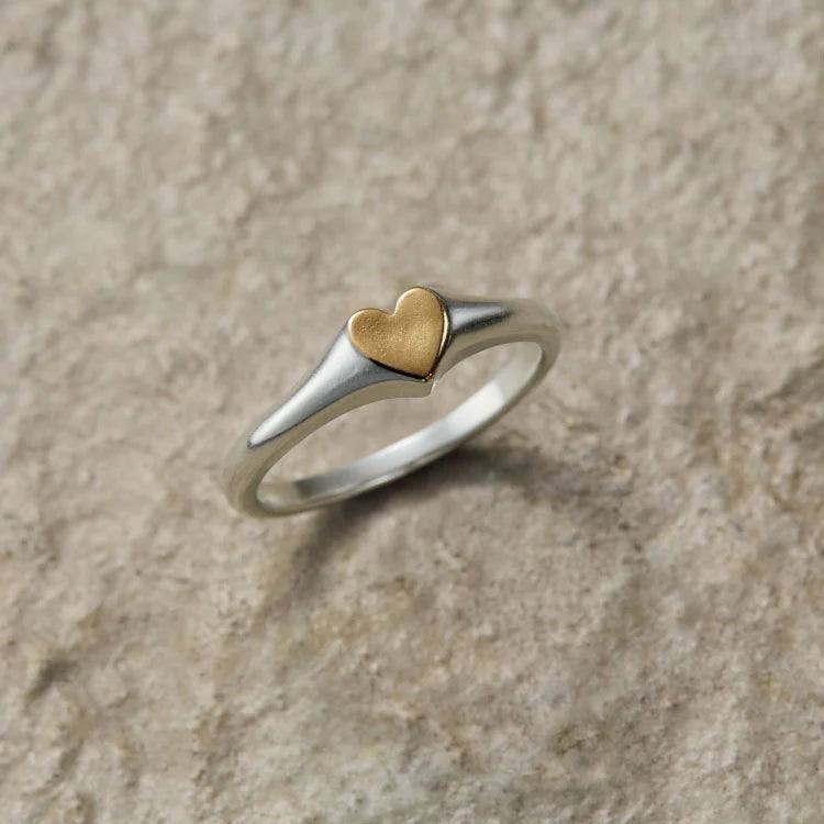 TEN. Tiny Heart Ring ♡ 经典爱心戒指 | Silver / Gold / Mix
