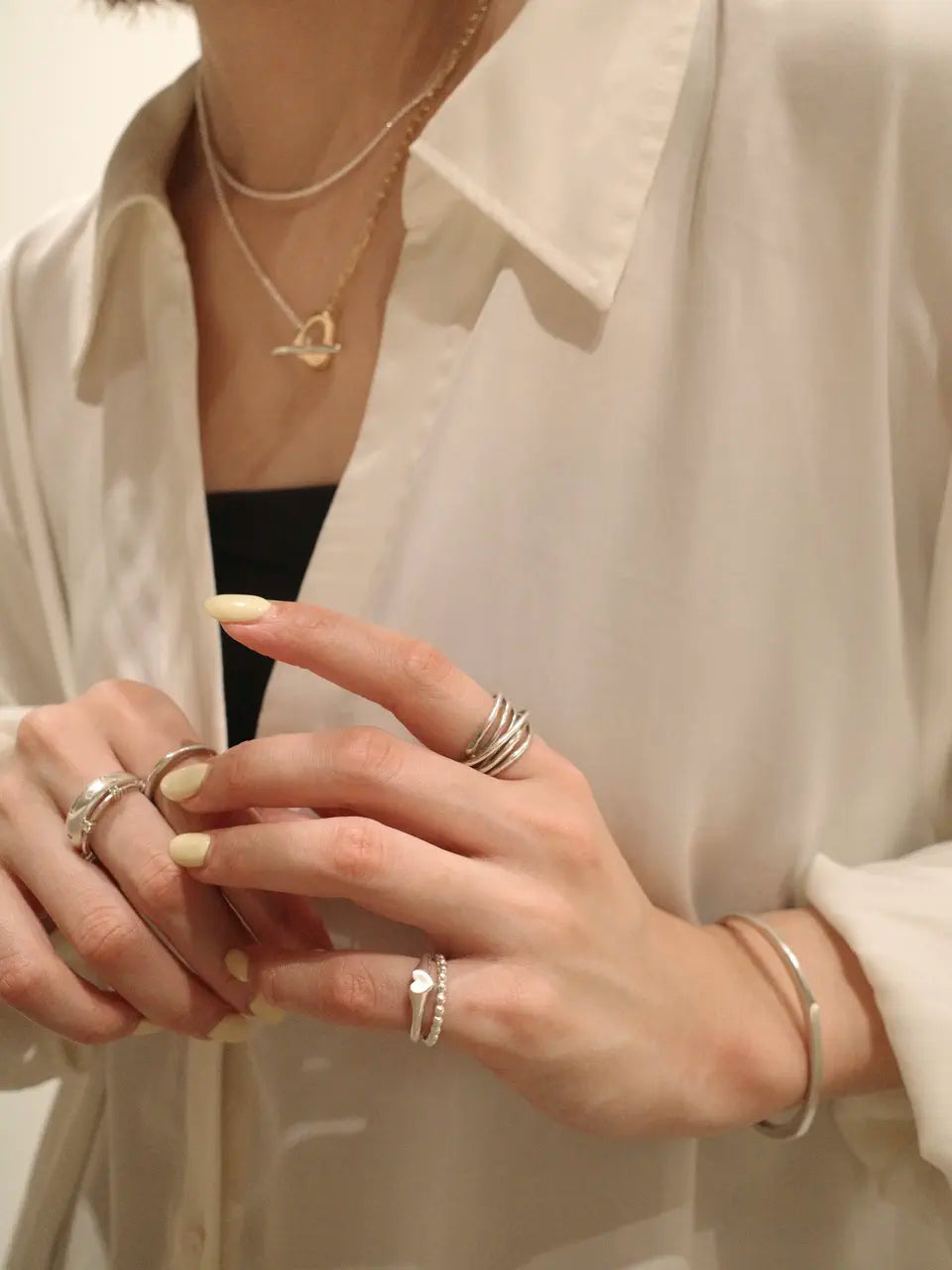 TEN. Tiny Heart Ring ♡ 经典爱心戒指 | Silver / Gold / Mix